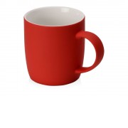 Кружка с покрытием soft-touch Dalgona, красный
