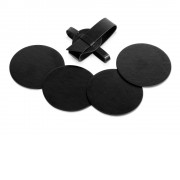 Набор костеров Fabrizio из PU, 4 шт, черный