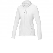 Женская флисовая куртка Amber на молнии из переработанных материалов по стандарту GRS, белый