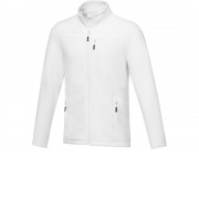 Мужская флисовая куртка Amber на молнии из переработанных материалов по стандарту GRS, белый