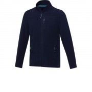 Мужская флисовая куртка Amber на молнии из переработанных материалов по стандарту GRS, темно-синий