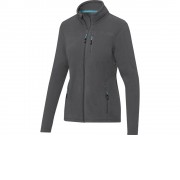 Женская флисовая куртка Amber на молнии из переработанных материалов по стандарту GRS, storm grey