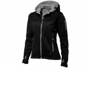 Куртка софтшел Match женская, черный/серый