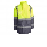 Парка Merak мужская, свинцовый/неоновый желтый