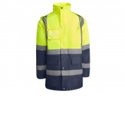 Парка Merak мужская, нэйви/неоновый желтый