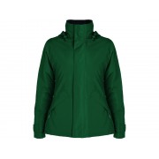 Парка утепленная Europa женская, бутылочный зеленый