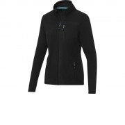 Женская флисовая куртка Amber на молнии из переработанных материалов по стандарту GRS, черный