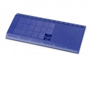 Линейка с игрой Пятнашки, синий