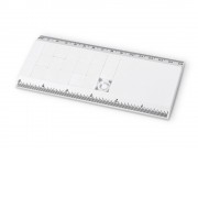 Линейка с игрой Пятнашки, белый