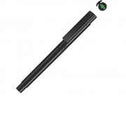 Маркер в корпусе из переработанного материала rPET RECYCLED PET PEN PRO LIQEO, черный с салатовыми чернилами