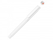 Маркер в корпусе из переработанного материала rPET RECYCLED PET PEN PRO LIQEO, белый с оранжевыми чернилами