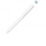 Маркер в корпусе из переработанного материала rPET RECYCLED PET PEN PRO LIQEO, белый с голубыми чернилами