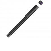 Маркер в корпусе из переработанного материала rPET RECYCLED PET PEN PRO LIQEO, черный с фиолетовыми чернилами