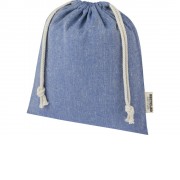 Средняя подарочная сумка Pheebs объемом 1,5 л из хлопка плотностью 150 г/м2, синий