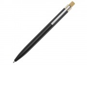 Nooshin шариковая ручка из переработанного алюминия, синие чернила - Черный