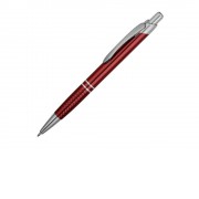 Ручка шариковая Кварц, красный/серебристый