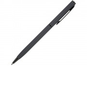 Ручка металлическая шариковая Palermo, софт-тач, 0,7 мм,  графитовый