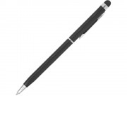 Ручка-стилус металлическая шариковая BAUME, черный