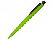 Ручка шариковая металлическая LUMOS M soft-touch, зеленое яблоко/черный