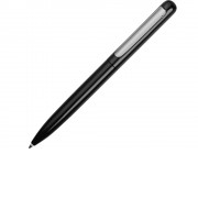 Ручка металлическая шариковая Skate, черный/серебристый