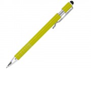 Ручка-стилус металлическая шариковая BORNEO, желтый