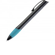 Ручка шариковая металлическая OPERA M, лазурный/черный