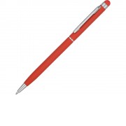 Ручка-стилус шариковая Jucy Soft с покрытием soft touch, красный