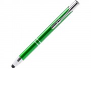 Ручка-стилус металлическая шариковая KRUGER, папоротник