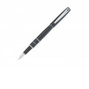 Ручка перьевая Pierre Cardin LIBRA с колпачком, черный/серебро