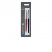 Набор из 2х ручек : Parker Jotter London Parker Jotter Essential, Kensington Red CT и Jotter Essential, Royal Blue CT, стержень: M