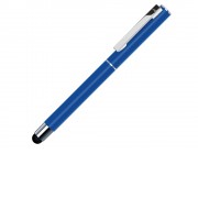 Ручка металлическая стилус-роллер STRAIGHT SI R TOUCH, средне-синий