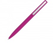 Шариковая ручка  Bright F Gum soft-touch, розовый
