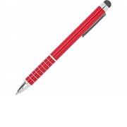 Ручка-стилус металлическая шариковая CANAIMA, красный