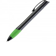 Ручка шариковая металлическая OPERA M, зеленый/черный