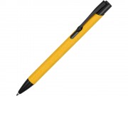 Ручка металлическая шариковая Crepa, желтый/черный