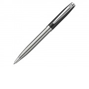 Ручка шариковая Pierre Cardin LEO 750. Цвет - черный и серебристый.Упаковка Е-2.