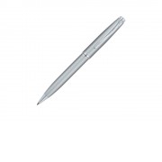 Ручка шариковая Pierre Cardin GAMME Classic с поворотным механизмом, серебряный матовый/серебро