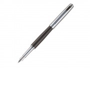 Ручка перьевая Pierre Cardin LEO, цвет - серебристый и черный. Упаковка B-1