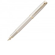 Перьевая ручка Parker IM Professionals Monochrome Champagne, перо: F, цвет чернил: Blue, в подарочной упаковке.