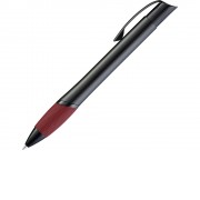 Ручка шариковая металлическая OPERA M,темно-красный/черный