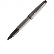 Ручка-роллер Waterman Expert Silver F BLK в подарочной упаковке