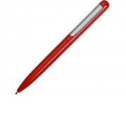 Ручка металлическая шариковая Skate, красный/серебристый