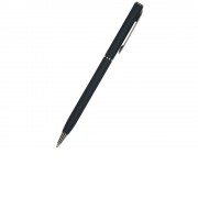 Ручка Palermo шариковая автоматическая, сине-черный металлический корпус, 0,7 мм, синяя