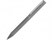Ручка металлическая soft-touch шариковая Stone, серый/серебристый
