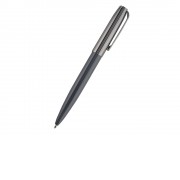Ручка металлическая шариковая Napoli, серый/вороненая сталь