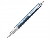 Шариковая ручка Parker IM Premium K318 Blue Grey CT, стержень: M, цвет чернил: blue, в подарочной упаковке.