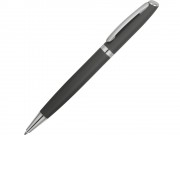 Ручка металлическая шариковая Flow soft-touch, серый/серебристый