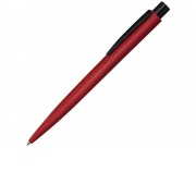 Ручка шариковая металлическая LUMOS M soft-touch, красный/черный