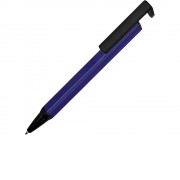 Ручка-подставка металлическая, Кипер Q, синий/черный