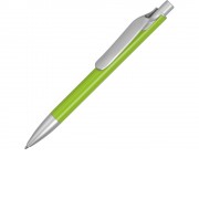 Ручка металлическая шариковая Large, зеленое яблоко/серебристый